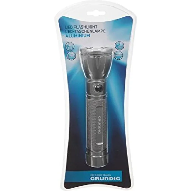 Grundig Taschenlampe alu 12 LED 3ass 34581