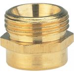 Gardena Messing-Reduzier-Gewindenippel: Messing-Anschlussstück zur Gewindereduzierung für z.B. Pumpen, 26.5 mm (G 3-4 Zoll)-AG-33.3 mm (G 1 Zoll)-IG (7264-20)