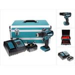 Makita DHP485SF1TX Akku Schlagbohrschrauber 18 V 50 Nm Brushless + 1x Akku 3,0 Ah + Ladegerät + 70 tlg. Bit Bohrer Set + TX Alu Koffer