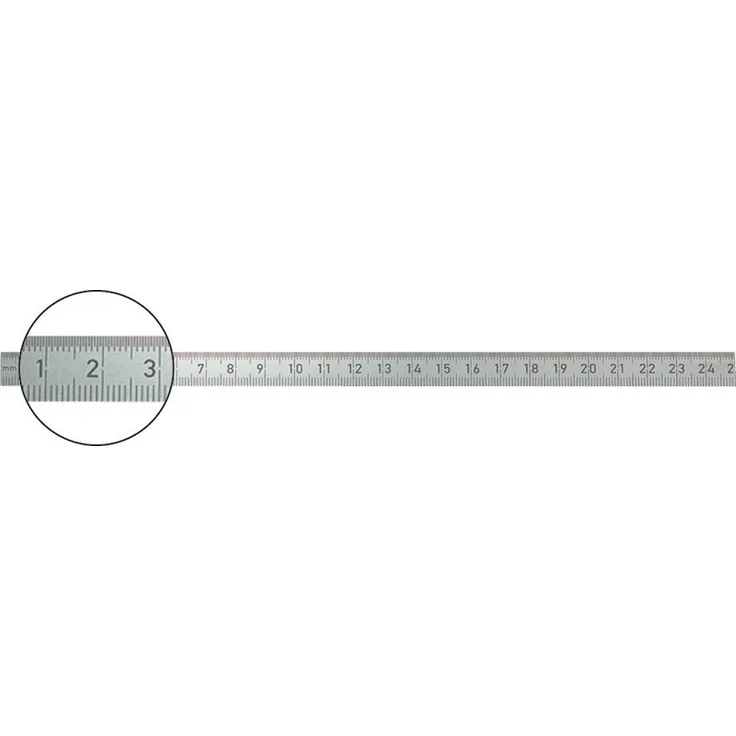 FORMAT Biegsamer Stahlmaßstab 200x13mm rostfräser