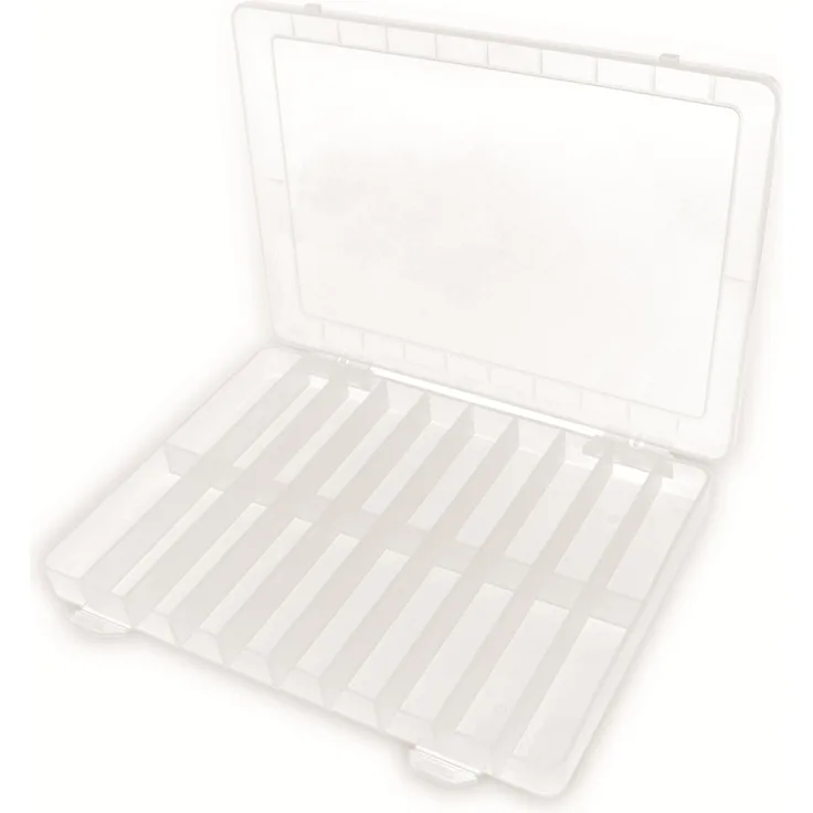 Sortimentsbox, 252x188x24, 20 Fächer, PP, transparent