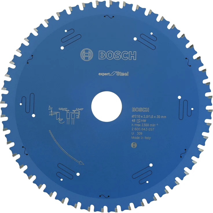 Bosch Professional Kreissägeblatt Expert für Steel, 210 x 30 x 2,0 mm, 48, 2608643057 – Bild 1