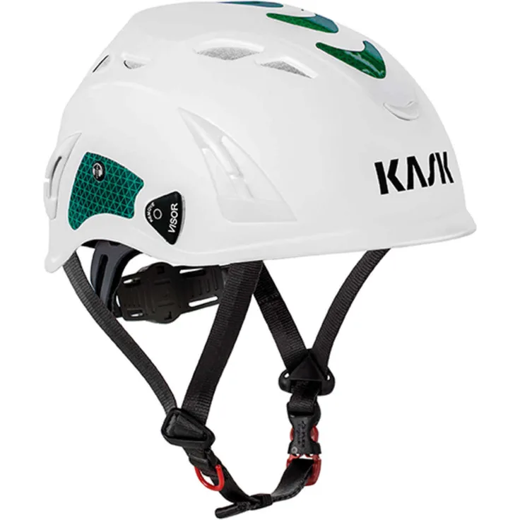 KASK Schutzhelm, Bergsteigerhelm, Industriekletterhelm Plasma HI VIZ - Arbeitsschutzhelm, Drehrad, Reflexstreifen, EN 397