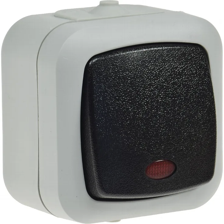 Feuchtraum Schalter, Steckdosen , IP 44 Kontrollschalter mit Lampe