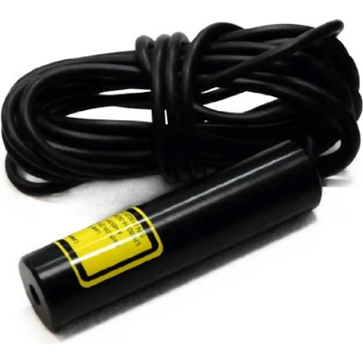 Picotronic Linienlaser, grün, 532 nm, 45 °, 15 mW, 24 V DC, Durchmesser 20x80 mm, Laser Klasse 2M, Fokus fixiert 3000mm, Kabellänge 3000 mm - 70114836