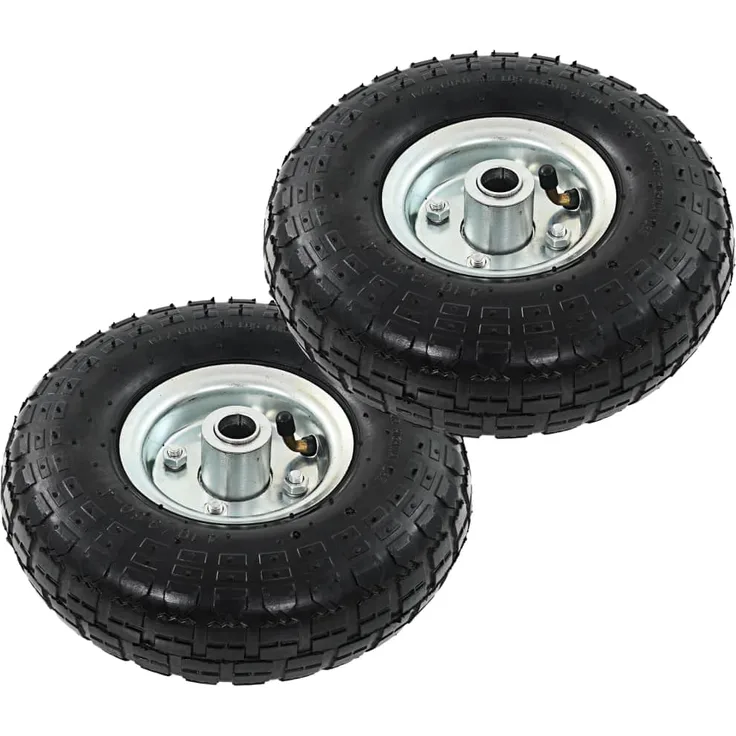 vidaXL Sackkarrenräder 2 Stk. Gummi 4,10 - 3,50 - 4 (260x83)