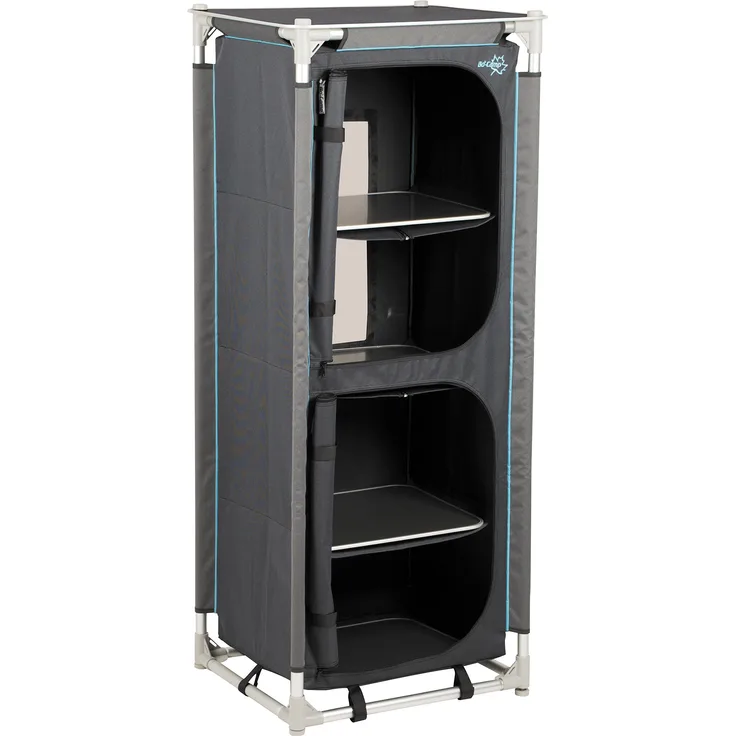 Bo-Camp Campingschrank Schrank Wäschekorb schwarz 140 x 57 x 47 cm