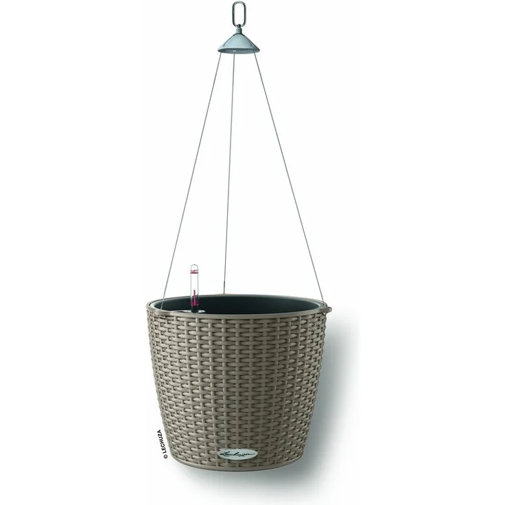 NIDO Cottage Ampel All in-One Sandbraun Ø 27 cm - Lechuza