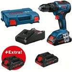 Bosch Professional Akku-Schlagbohrschrauber GSB 18V-55 mit 3 x ProCORE18V 4.0-Ah Akku in L-Case 0615