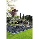 Schiefer schwarz Mauersteine teilweise gespalten ca 15-40 mm: 750 kg