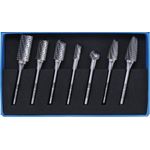 BGS 8626 | HSS-Fräser-Satz | 7-tlg. | 6 mm Schaft | Frässtift | Raspel | Set | für Bohr- und Fräsmaschinen