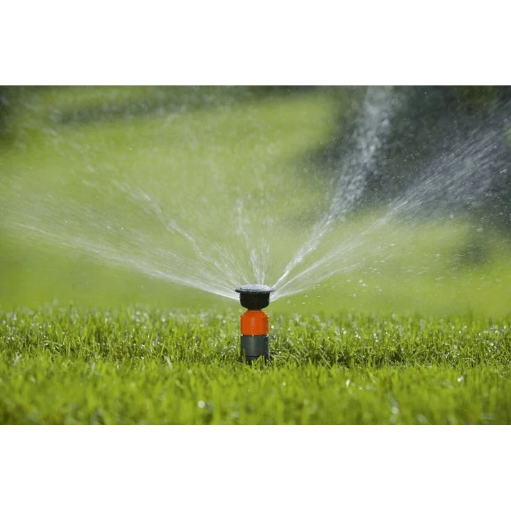GARDENA Sprinklersystem Turbinen Versenkregner T100: Bewässerungssystem für kleinere Rasenflächen von 50 bis 100 m², mit einstellbarer Wurfweite (4-6 m) und stufenloser Sektoreneinstellung, (8201-29) – Bild 3