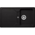 SCHOCK Küchenspüle 86 x 50 cm Formhaus D-100 Nero - CRISTALITE Granitspüle ab 45 cm Unterschrank-Breite