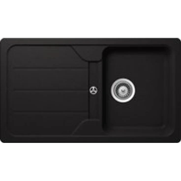 SCHOCK Küchenspüle 86 x 50 cm Formhaus D-100 Nero - CRISTALITE Granitspüle ab 45 cm Unterschrank-Breite – Bild 1