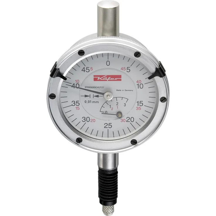 Käfer Messuhr 0,01mm - 10mm - 58mm - Stoßschutz - ISO 46 3 - DIN 878 wasserdicht 10127 (10127)