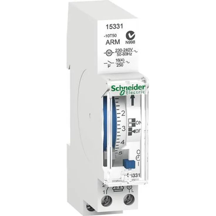 Schneider Electric 15331 Hutschienen-Zeitschaltuhr analog 230V