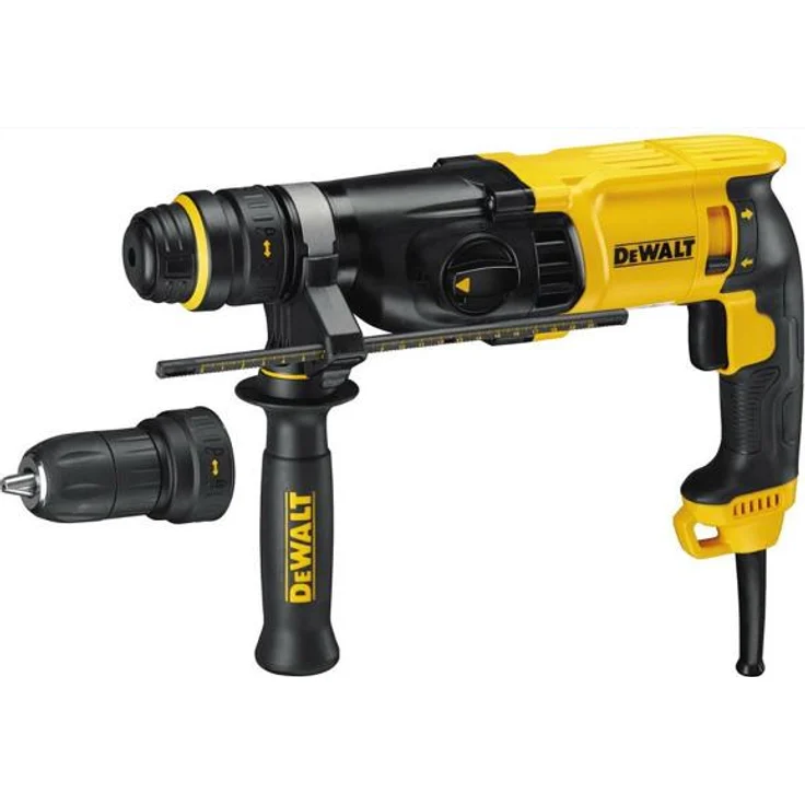 DeWalt SDS-Plus Kombibohrhammer - Schlagbohrmaschine (800 Watt, max. Bohrleistung (Beton) 26 mm, Schnellwechsel-Bohrfutter, Drehstopp für Meißelarbeiten, Sicherheitskupplung, inkl. Tstak-Box), D25134K – Bild 1