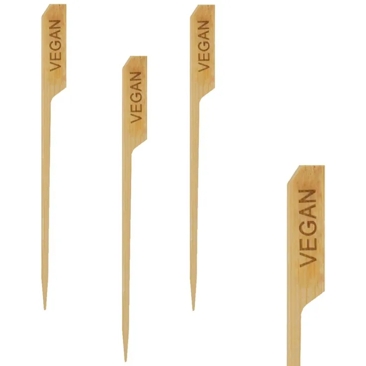 Papstar Vegan Grillspieße, Bambus, 12 cm, 250 Stück (85928)