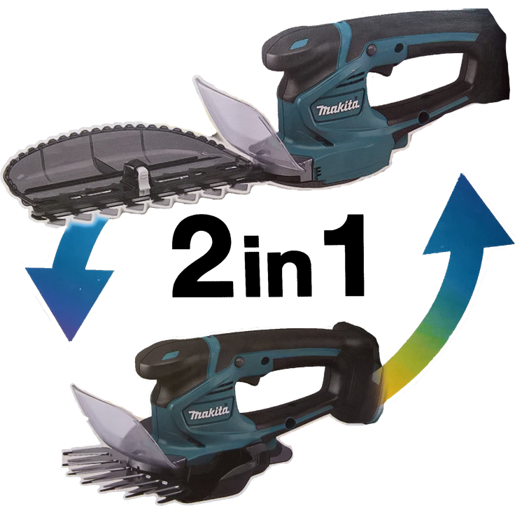 Makita DUM 604 ZX, solo, Gras- und Strauchschere, 16 cm Schnittbreite, 20 cm Schnittlänge, ohne Akku, ohne Ladegerät – Bild 2