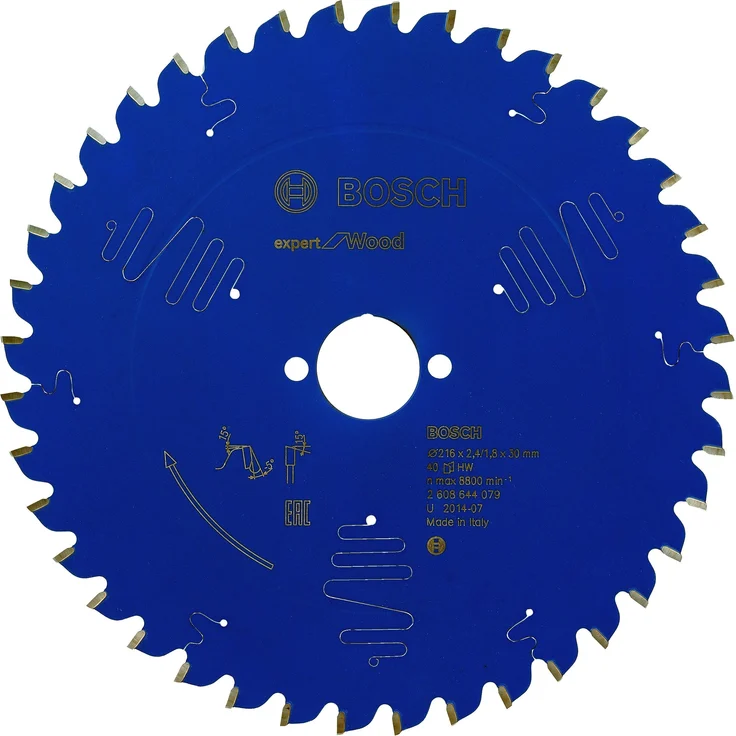 Bosch Professional Kreissägeblatt Expert für Wood (Holz, 216 x 30 x 2,4 mm, 40 Zähne, Zubehör Kreissäge) – Bild 1
