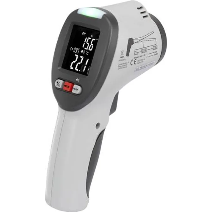 VOLTCRAFT IR-SCAN-350RH-2 Infrarot-Thermometer Optik 20:1 -50 bis und380°C Pyrometer, Taupunktscanner