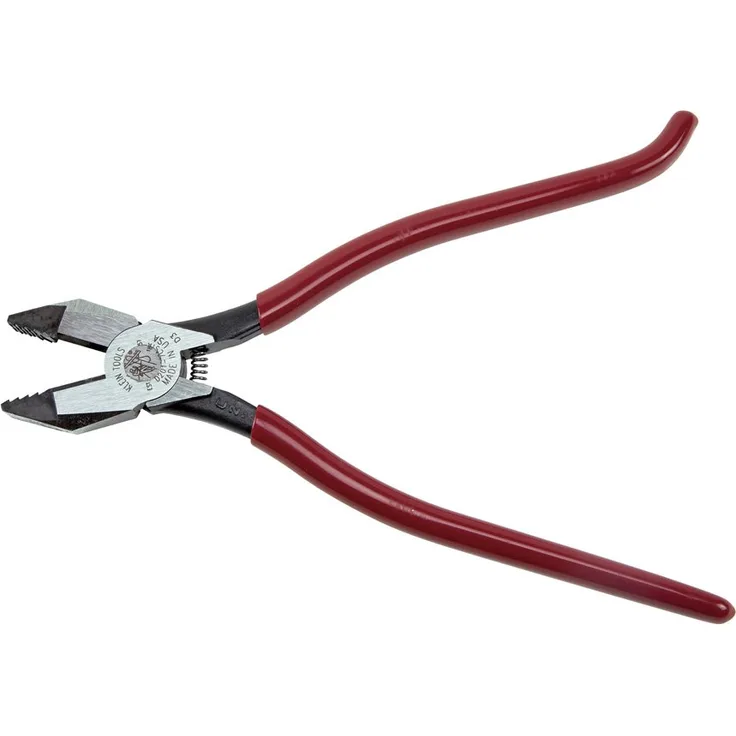 KLEIN TOOLS D201-7CSTA Eisenarbeiter-Zange mit aggressiver Rändelung, 22,9 cm, (9 Zoll)