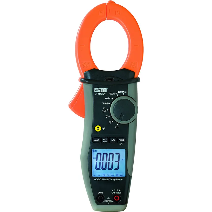 HT-Instruments Digitale Stromzange 1000A AC-DC TRMS, CAT IV 600V, HT9021