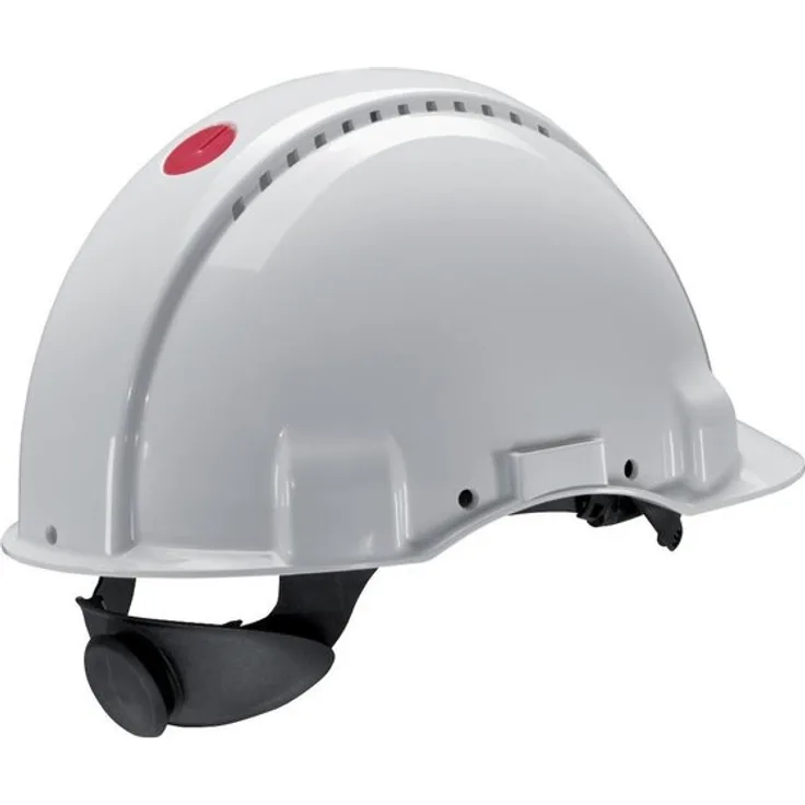 3M Peltor Schutzhelm G3000, G30NUW, mit 3M Uvicator Sensor, ABS, mit Schweißband und Ratschensystem, belüftet, weiß