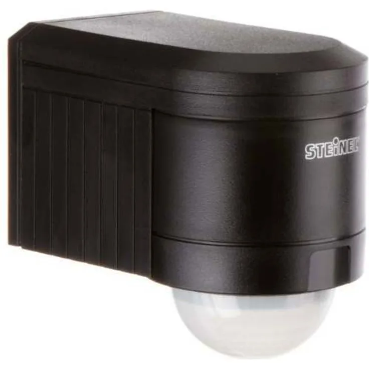 Steinel Bewegungsmelder IS 240 DUO schwarz, 240° Erfassung, 12 m Reichweite, innen/ außen, 1000 W Schaltlast, IP54