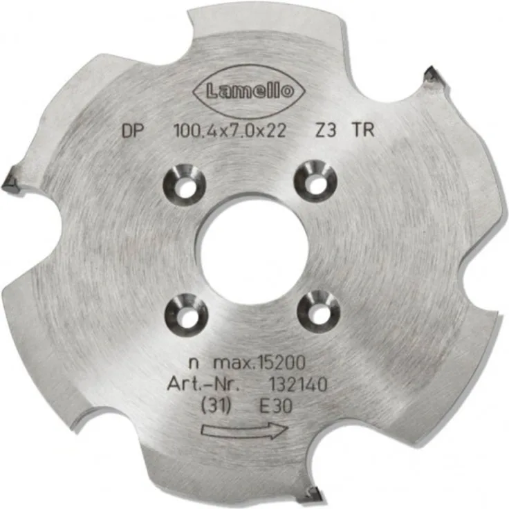 LAMELLO 132140 Diamant-Nutfräser zu Zeta P2 100 x 7 x 22 mm