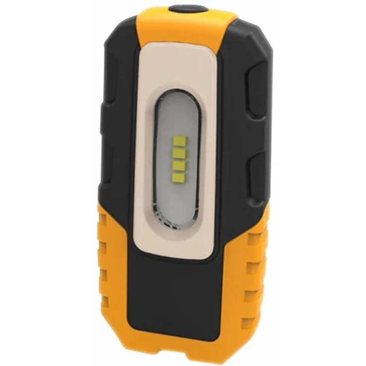 brennenstuhl Arbeitslampe HL DA 40 MH LED Akku-Handleuchte Haken, Magnet, Clip, knickbar (1176440) schwarz, gelb