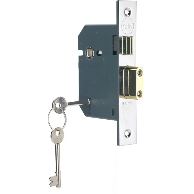 Yale Pm550 Einsteckschloss mit 5 Zuhaltungen, 7,6 cm