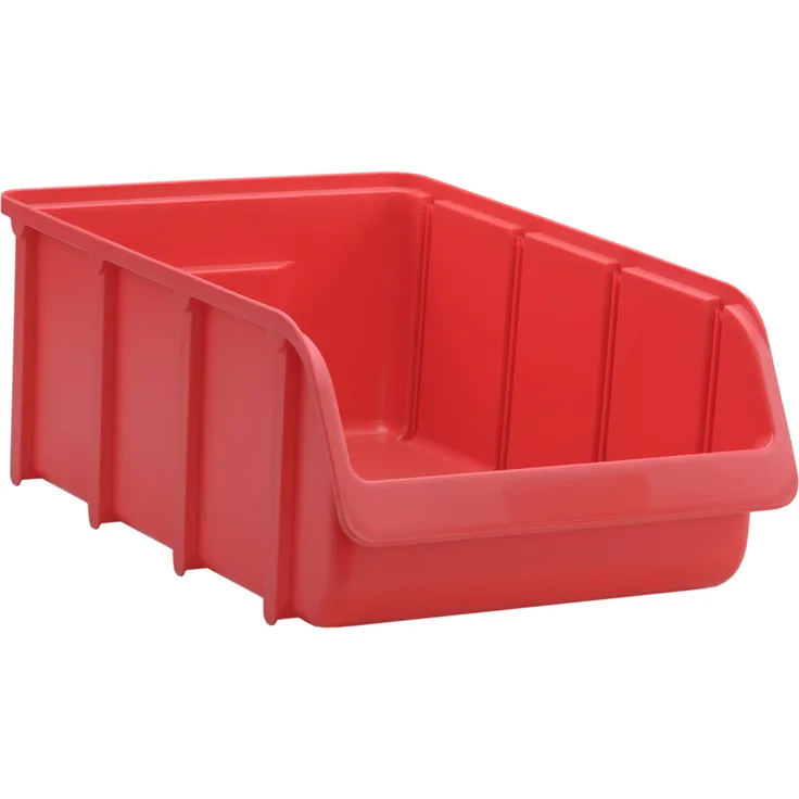 hünersdorff Sichtbox - Stapelbox - Lagerbox in Größe 5, stapelbar, Farbe: Rot - Preisvergleich