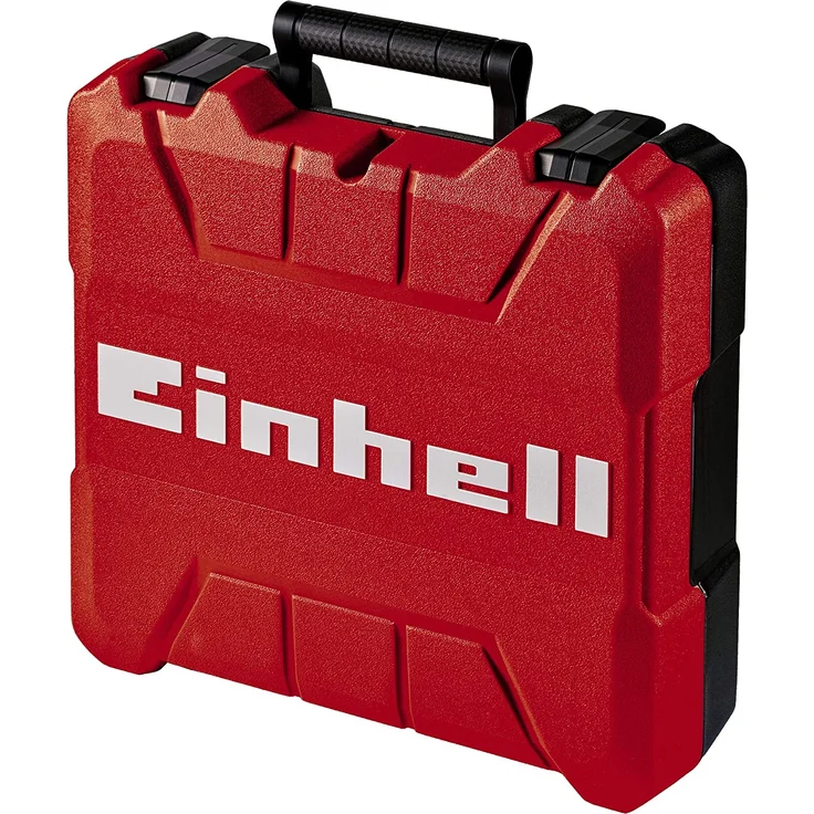 Einhell E-Box S35-33 Werkzeugkoffer Werkzeugkasten rot schwarz für universelle Aufbewahrung von Werkzeug und Zubehör, weiches Schaumstoff-Innenfutter für verkratzungsfreien Transport, spritzwassergeschütztes Design – Bild 1