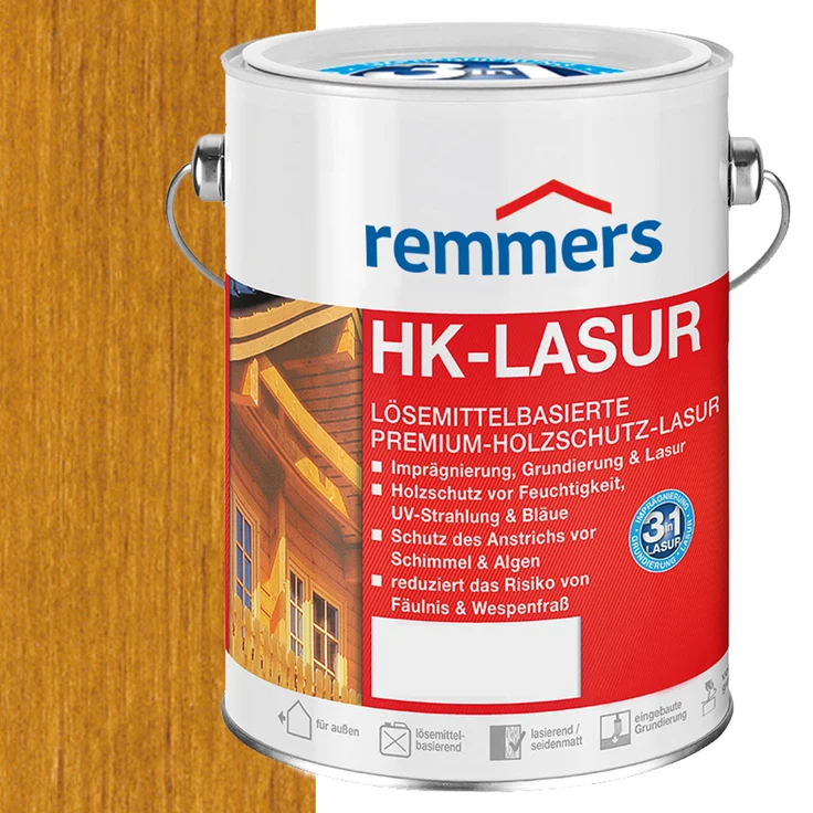 Remmers - Remmers HK-Lasur 5 L Eimer Eiche Rustikal - braun – Bild 1