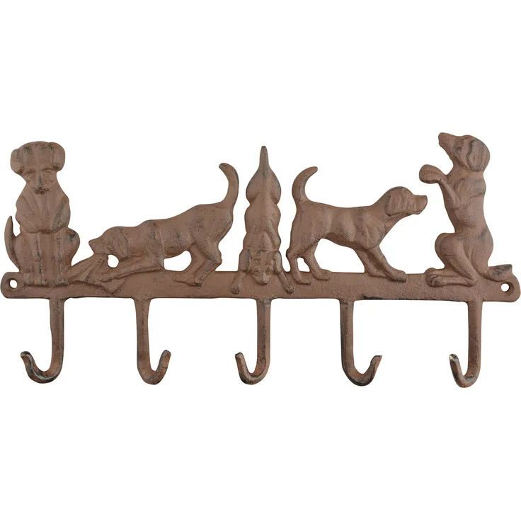 Esschert Design lh223 Kleiderbügel 5 Hunde