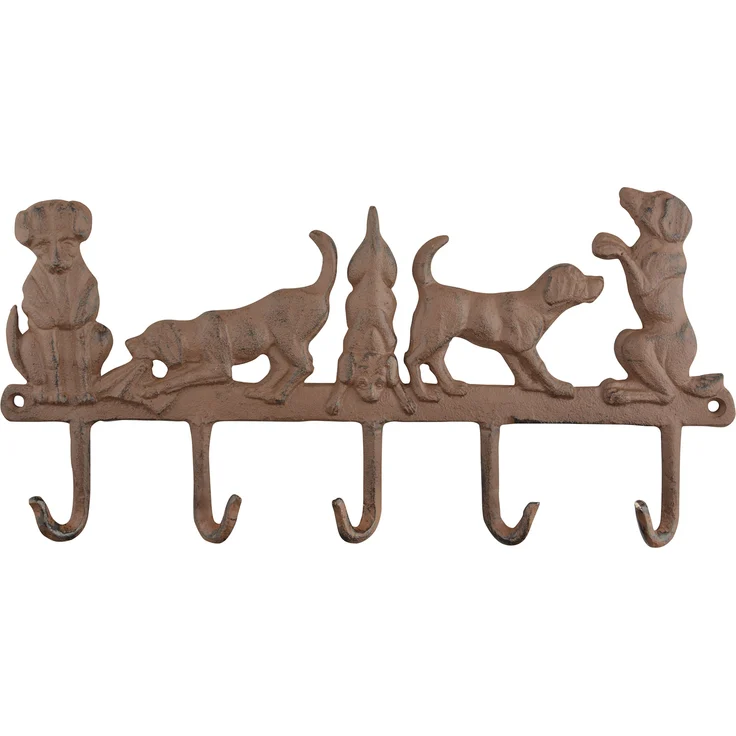 Esschert Design lh223 Kleiderbügel 5 Hunde