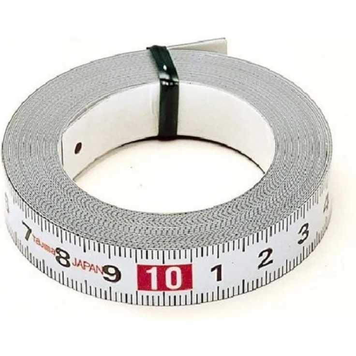 TAJIMA Bandmaß PIT30 3m mit rückläufiger Skala und selbstklebender Rückseite, TAJ-13163