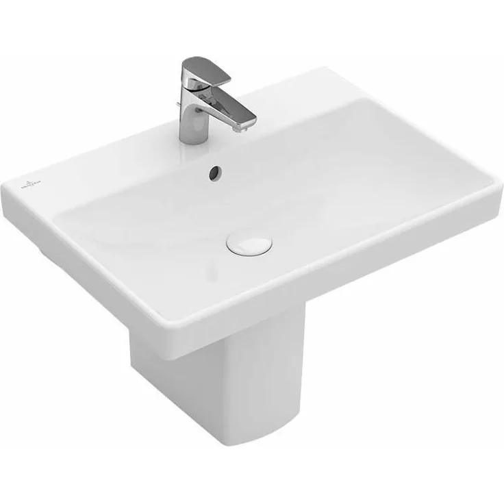 Villeroy & Boch Avento Waschtisch B:60xT:47cm 1 Hahnloch mit Überlauf weiß 41586001
