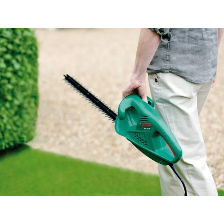 Bosch Heckenschere AHS 50-16, Messerabdeckung, Karton (450 W, 500 mm Schnittlänge, 16 mm Messerabstand) – Bild 2