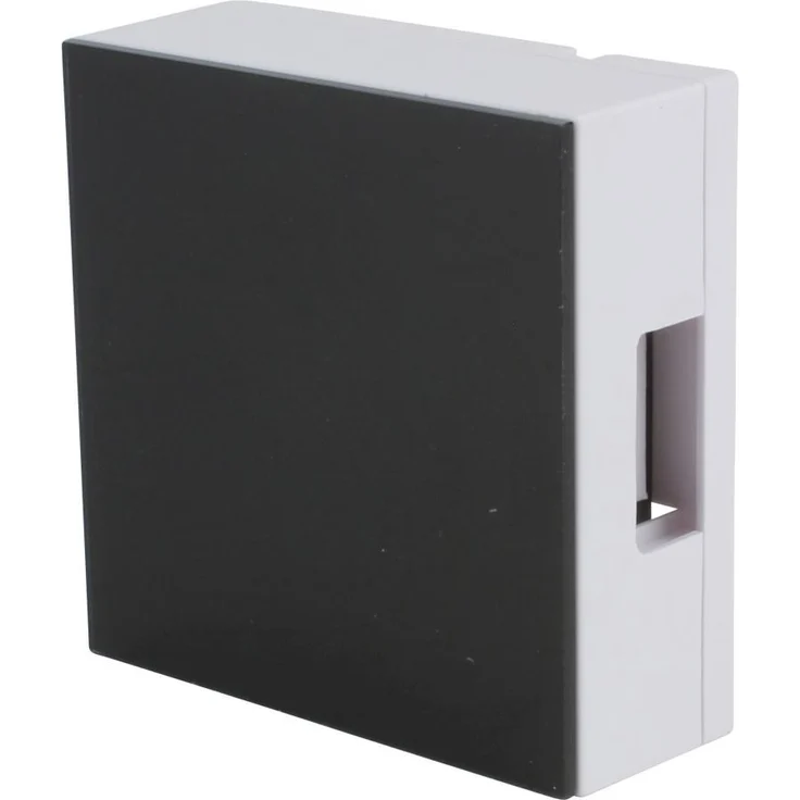 UNITEC 47225 Zweiklang-Gong Luna, Glasplatte, schwarz – Bild 1