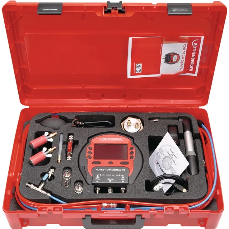 ROTHENBERGER Druck-/Leckmengenmessgerät ROTEST GW Digital V3 Arbeitsber.b.20bar ROTHENBERGER