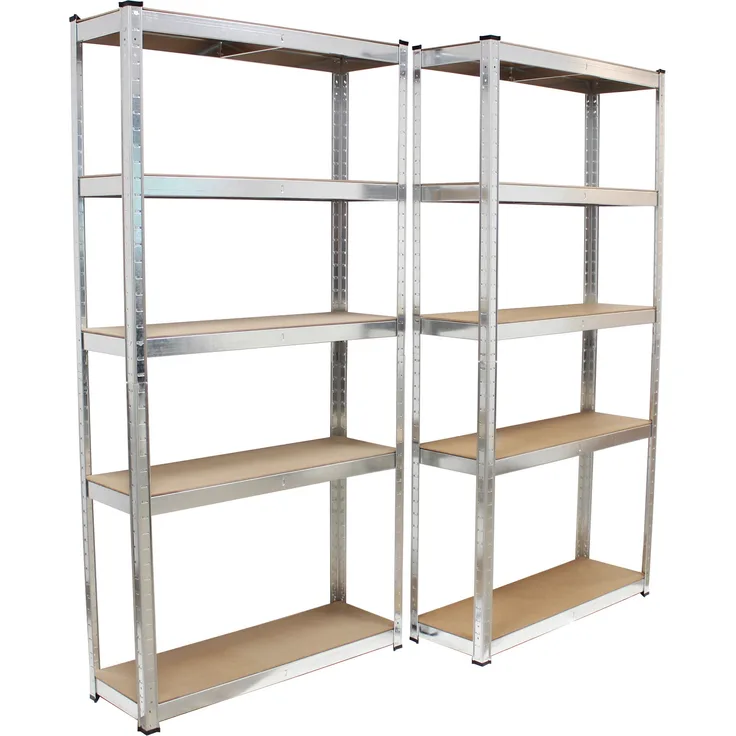 TrutzHolm 2er Set Steckregal 180x90x30 Schwerlastregal Lagerregal Kellerregal Metallregal Garagenregal - Preisvergleich
