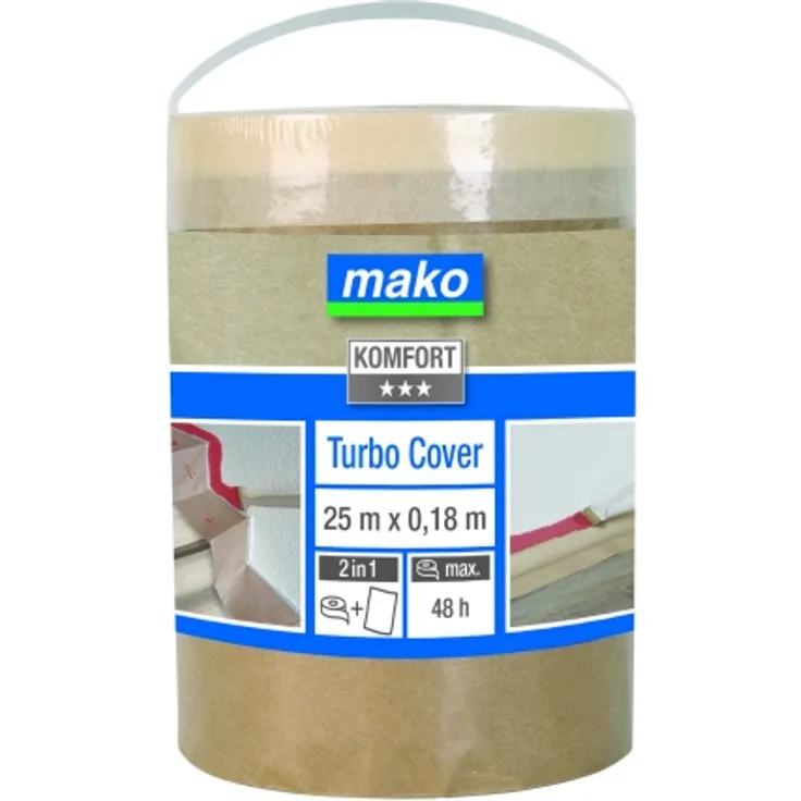 Mako Turbo Cover Abdeckpapier 180mm x 25m Nr. 839205 Ersatzrolle