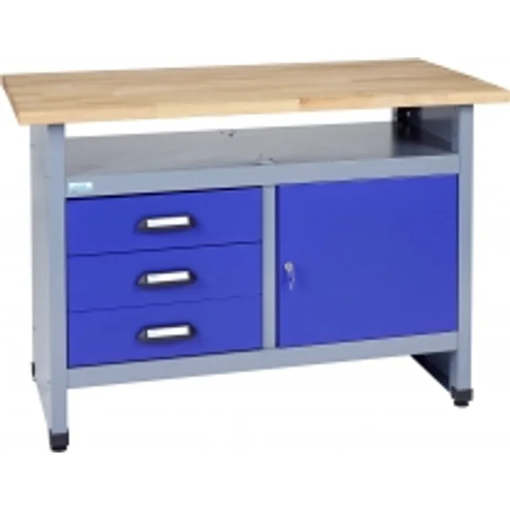 Küpper 12087 Werkbank ultramarinblau 1200 mm x 840 mm x 600 mm