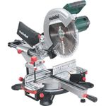 Metabo KGS 305 M Kapp- und Gehrungsäge I Zug- und Kappfunktion, 2000 Watt, Sägeblatt Ø 305 mm, Schnittbreite 305 mm, beidseitig schwenkbar, nach links neigbarer Sägekopf, Laser, LED-Licht 619305000