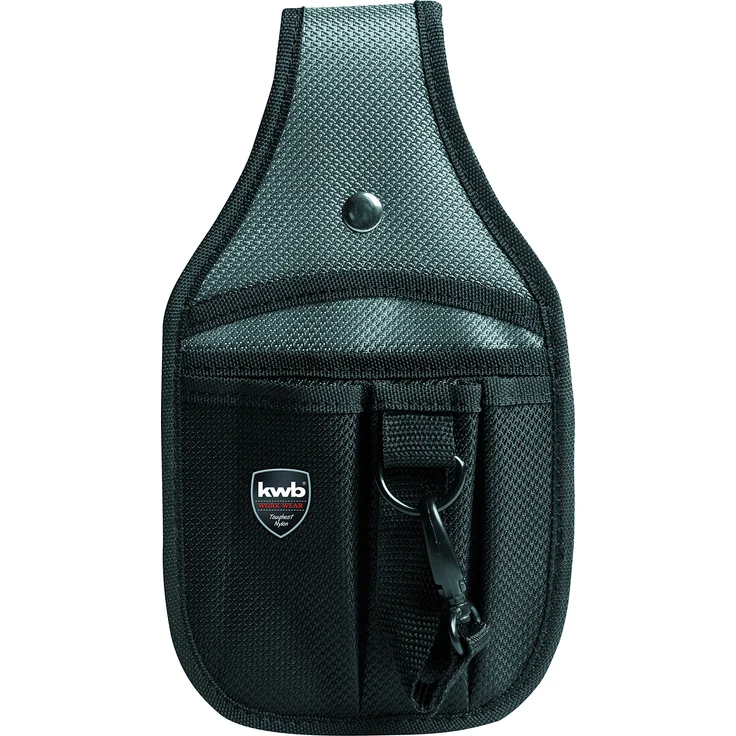 kwb Werkzeug-Gürteltasche aus Nylon mit 2 großen und 3 kleinen Fächern, Hammerschlaufe und Schlaufe mit Karabinerhaken – Bild 1
