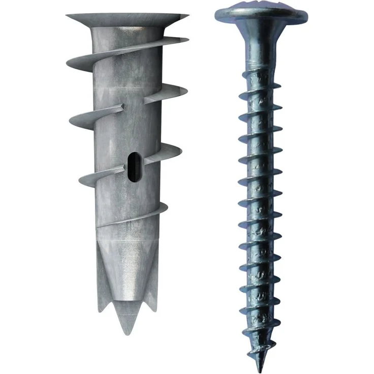 TOX Gipskartondübel Spiral Plus 37-2 mit Linsenkopfschraube 4,5 x 35 mm, für einlagige und doppelbeplankte Gipskartonplatten, 50 Stück - Preisvergleich – Bild 1