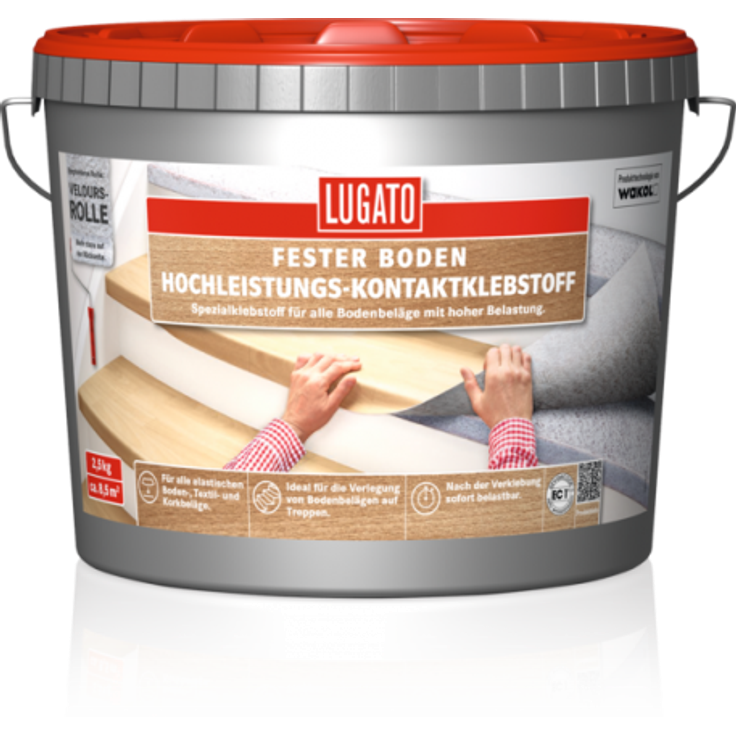 Lugato Hochleistungs-Kontaktklebstoff 0,8 kg alle Bodenbeläge Dispersionsklebsto