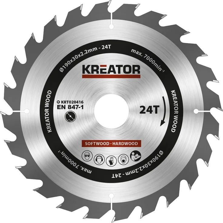 KREATOR KRT020416 KRT020416-Disco von Sierra Madera 190 mm24d